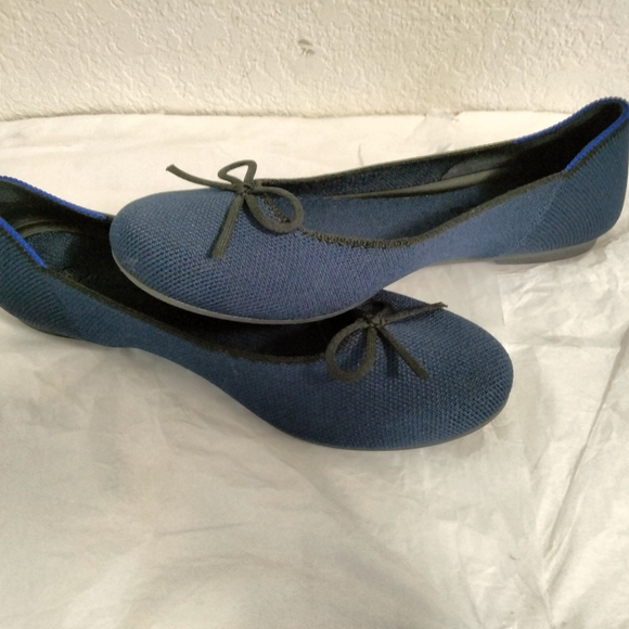 ROTHY’S Comfort Shoes dark Navy  Classic Ballet  Rounded Toe Sz 6 - Picture 4 of 15